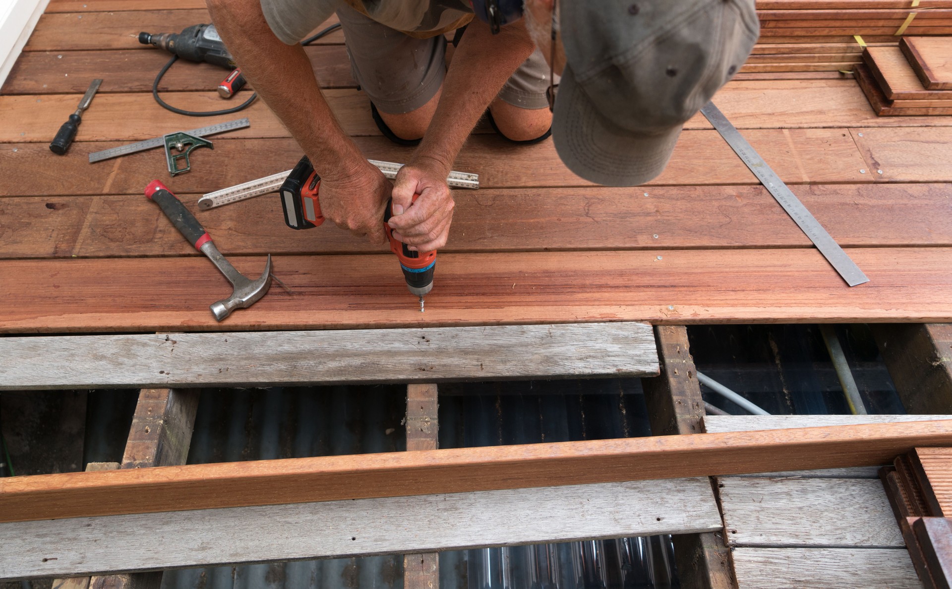 DIY building deck